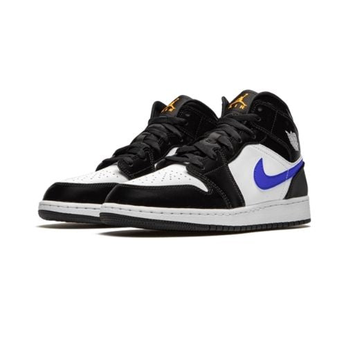 Air Jordan 1 Mid Black Racer Blue White