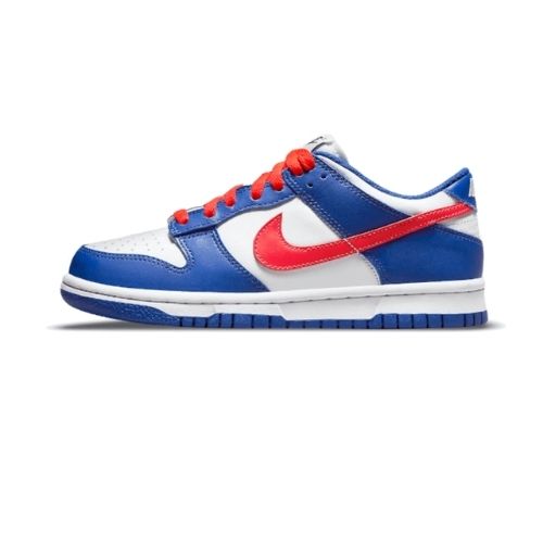 Dunk Low White Royal Red