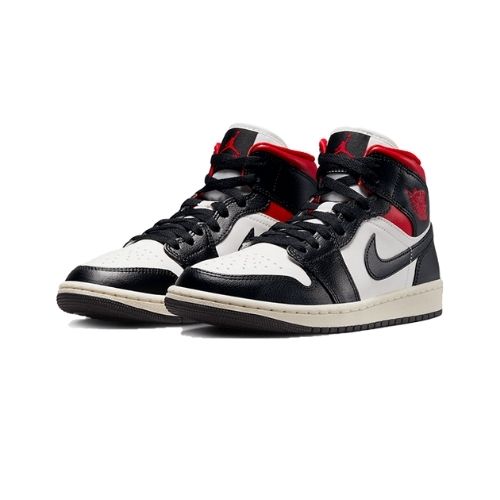 Air Jordan 1 Mid Black Gym Red