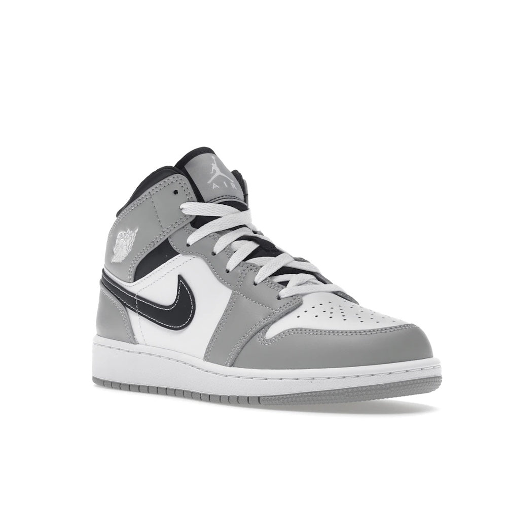 Jordan 1 Mid Light Smoke Grey (GS)