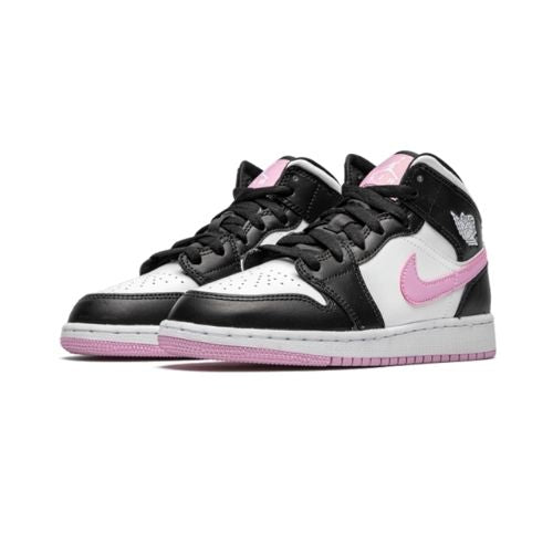 Air Jordan 1 Mid White Black Light Arctic Pink