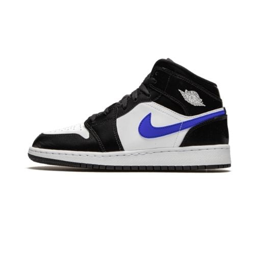 Air Jordan 1 Mid Black Racer Blue White