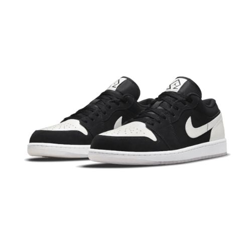 Air Jordan 1 Low Black White Diamond