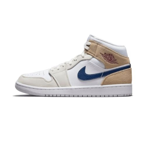 Air Jordan 1 Mid Tan Suede Navy