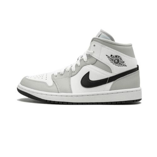Air Jordan 1 Mid White Light Smoke Grey