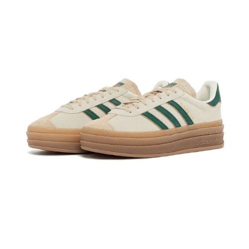 Adidas Gazelle Bold Magic Beige Collegiate Green