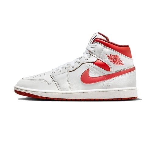 Air Jordan 1 Mid SE White Dune Red