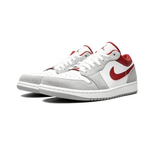 Air Jordan 1 Low SE Light Smoke Grey Gym Red