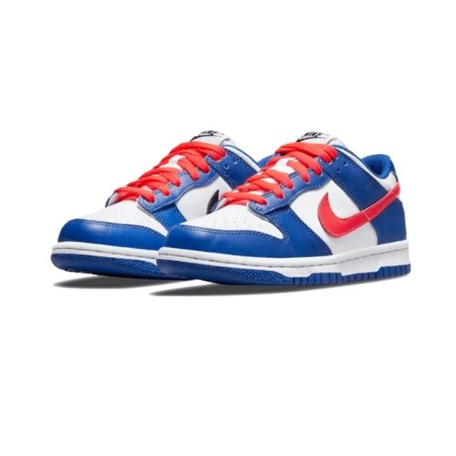 Dunk Low White Royal Red