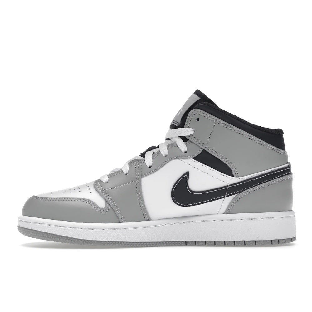 Jordan 1 Mid Light Smoke Grey (GS)