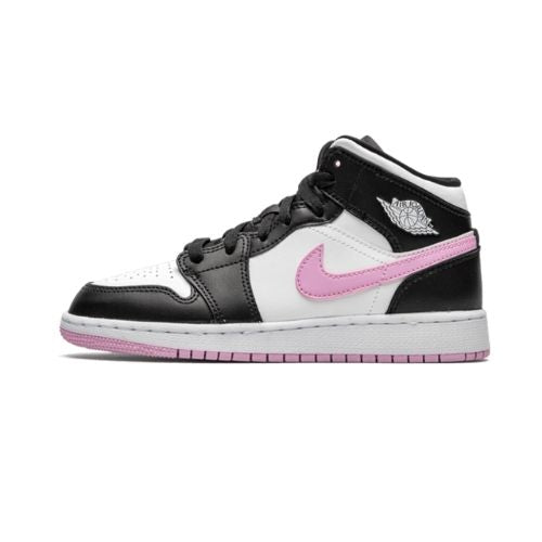 Air Jordan 1 Mid White Black Light Arctic Pink