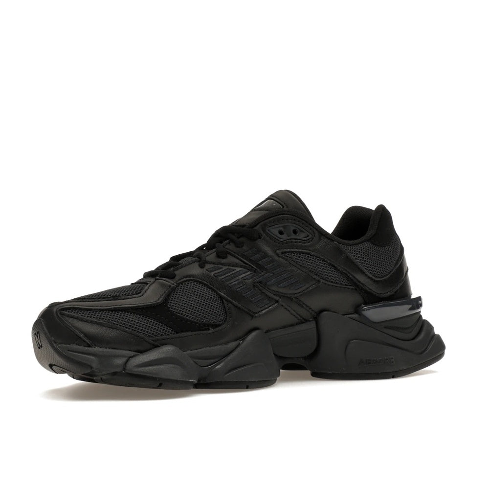 New Balance 9060 Triple Black Leather