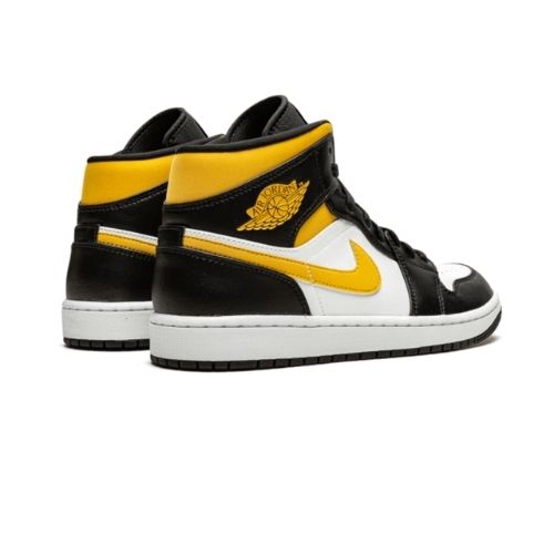 Air Jordan 1 Mid White Pollen Black