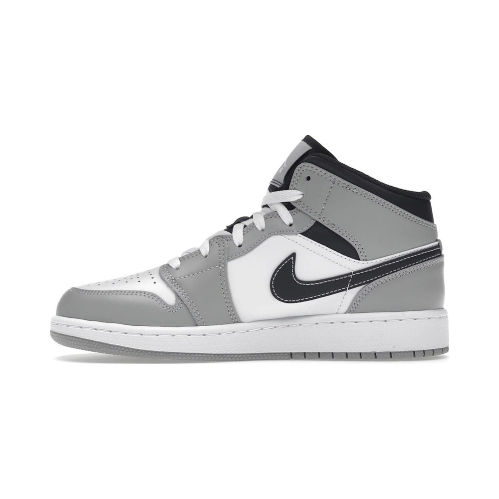 Jordan 1 Mid Light Smoke Grey (GS)