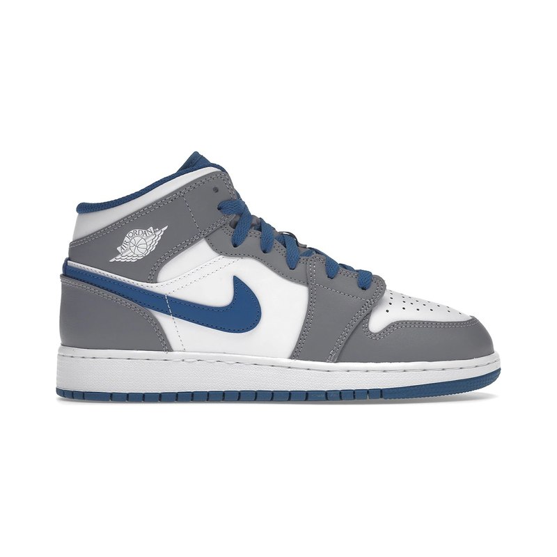 Jordan 1 Mid True Blue Cement (GS)