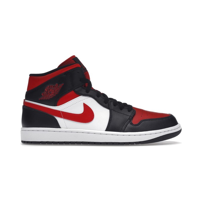 Jordan 1 Mid White Black Red (2022)