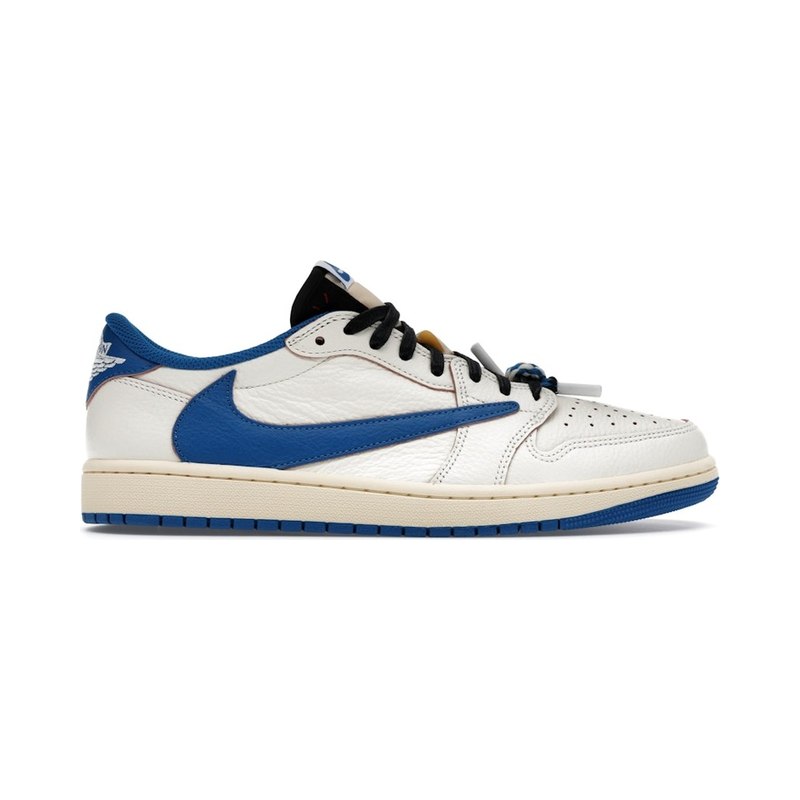 Jordan 1 Retro Low OG SP Fragment x Travis Scott Sail Military Blue