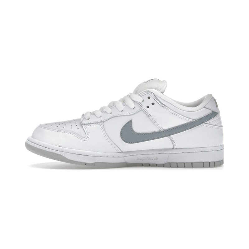 Nike SB Dunk Low Supreme 94 White Metallic Silver
