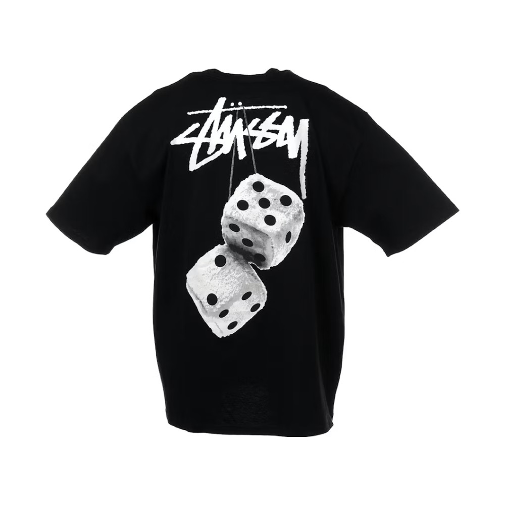 Stussy Fuzzy Dice Tee Black