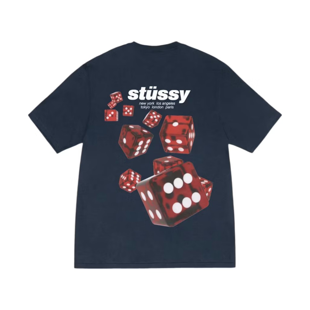 Stussy Rollers Tee Navy