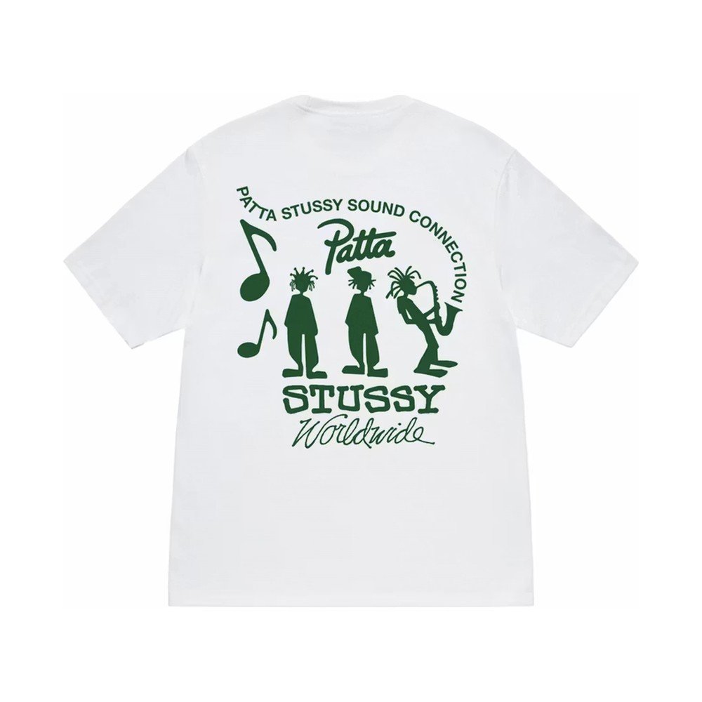 Stussy x Patta Sound Connection Tee White