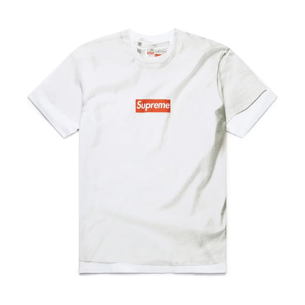 Supreme MM6 Maison Margiela Box Logo Tee White