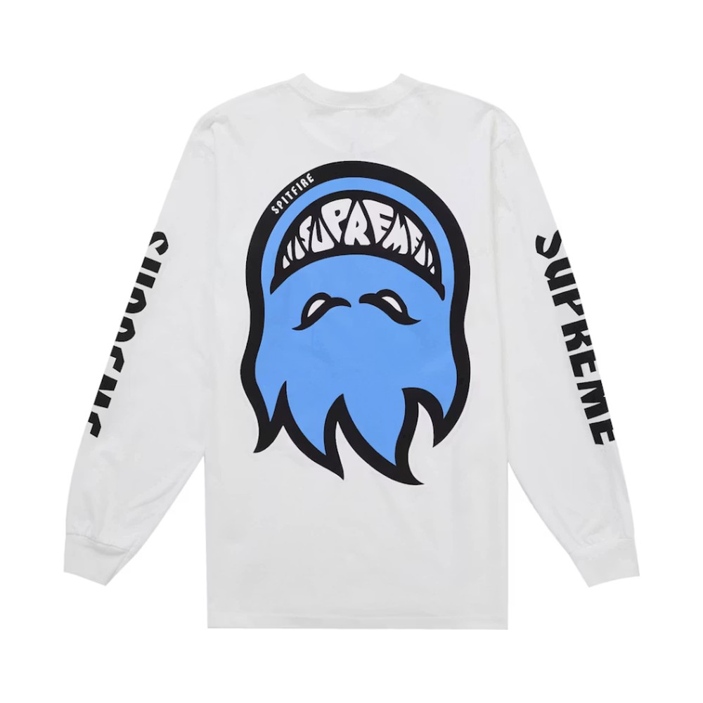 Supreme Spitfire Bighead L/S Tee White
