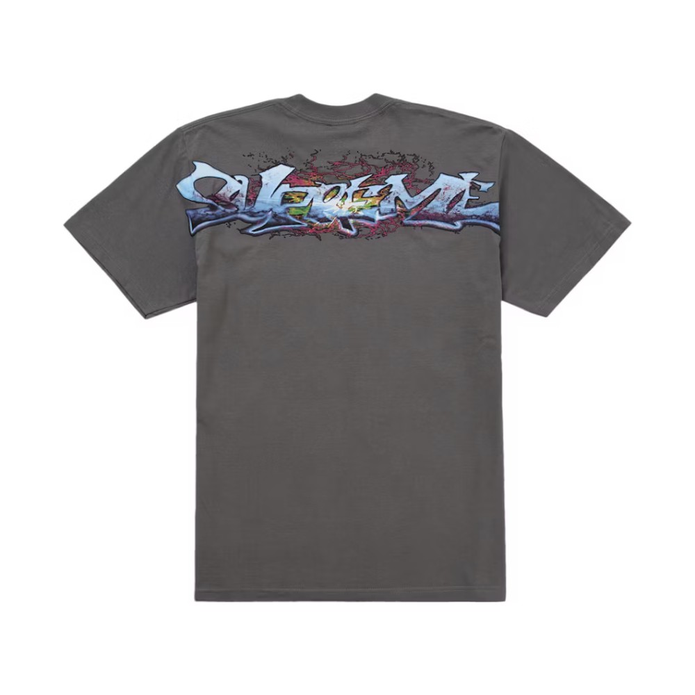 Supreme Tag Tee Charcoal