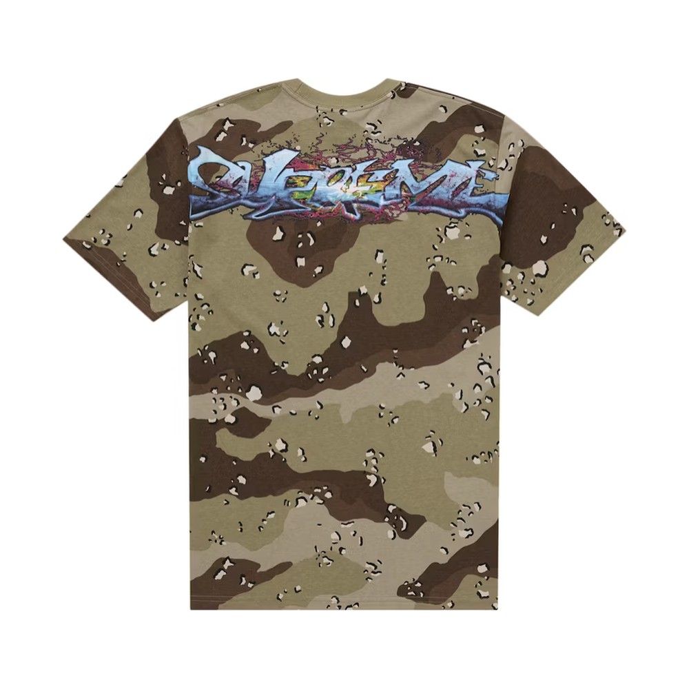 Supreme Tag Tee Chocolate Chip Camo